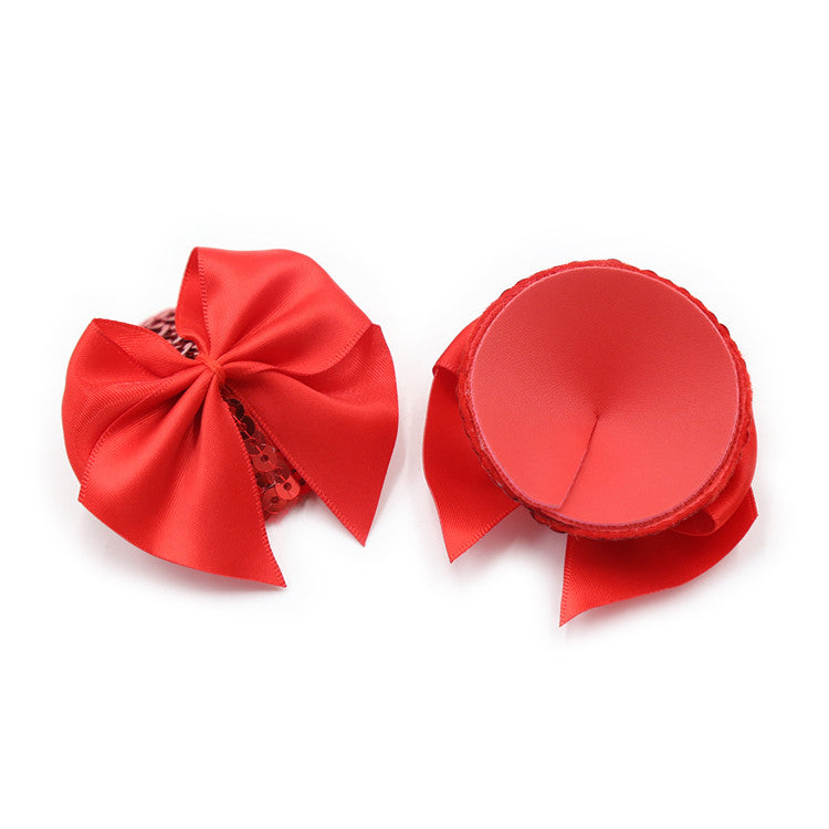 Red Bow Nipple Covers - Sexy Bee UK