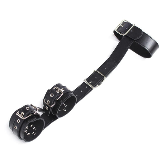 Leather Collar and Wrist Restraint