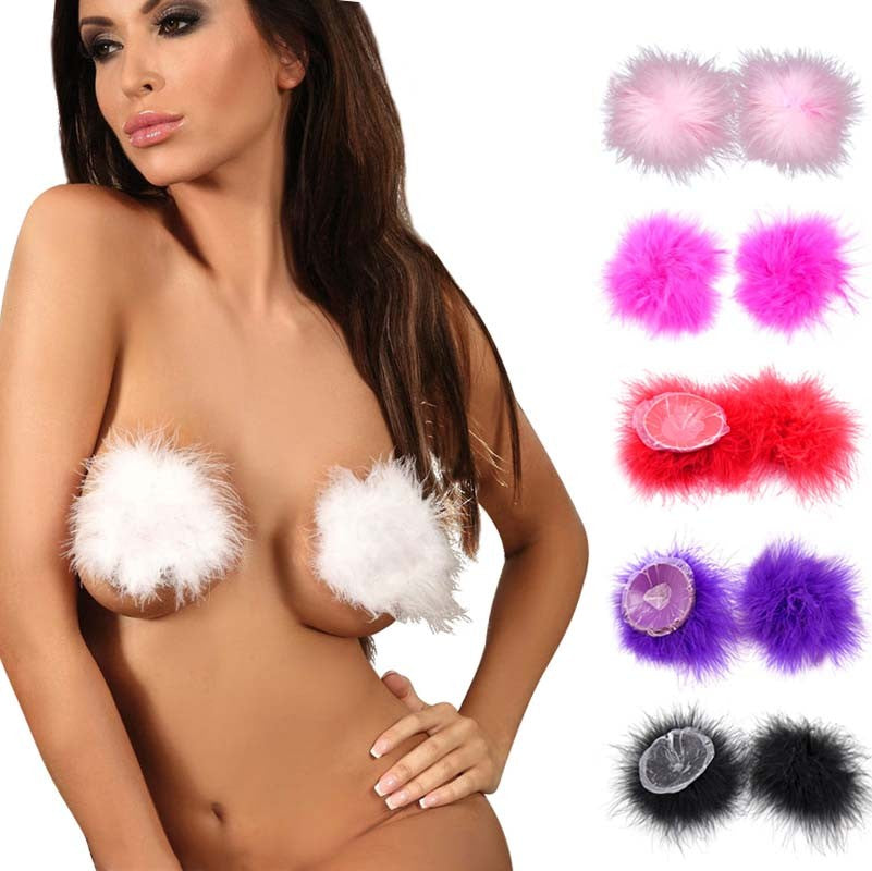 Feathered Nipple Covers - Sexy Bee UK