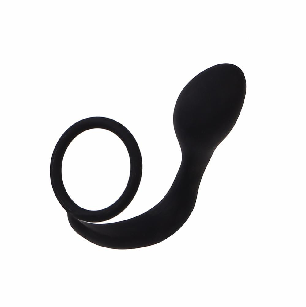 Silicone Anal Plug with Cock Ring - Sexy Bee UK