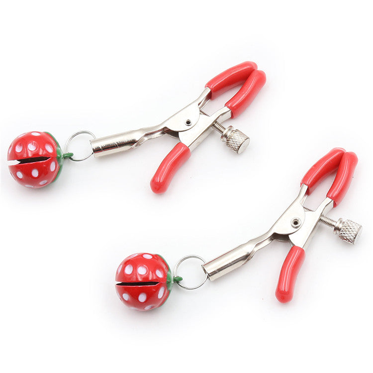 Strawberry Bell Nipple Clamps - Sexy Bee UK