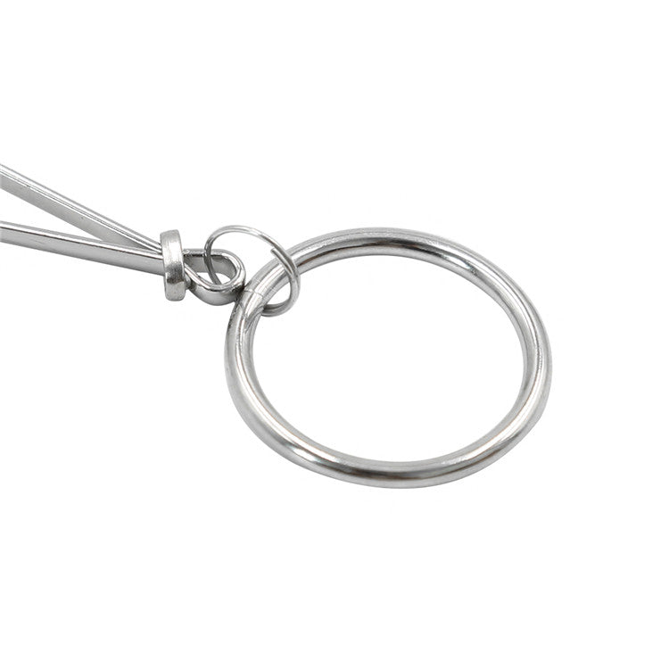 Grip Style Nipple Clamps with a Silver Ring Detail