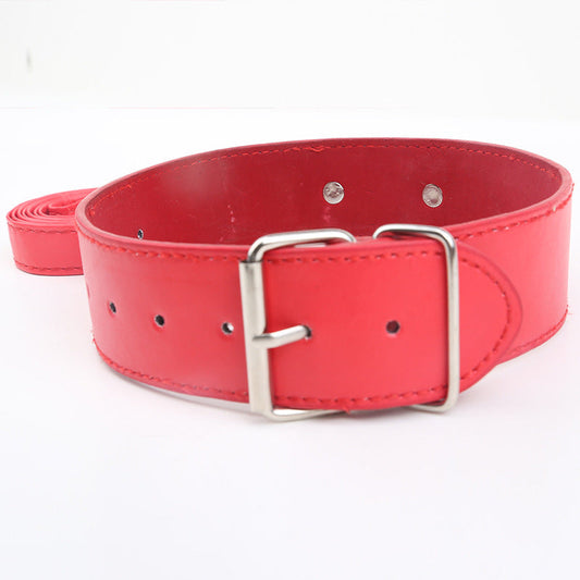 'The Big Dog' Chunky Faux Leather Neck Collar
