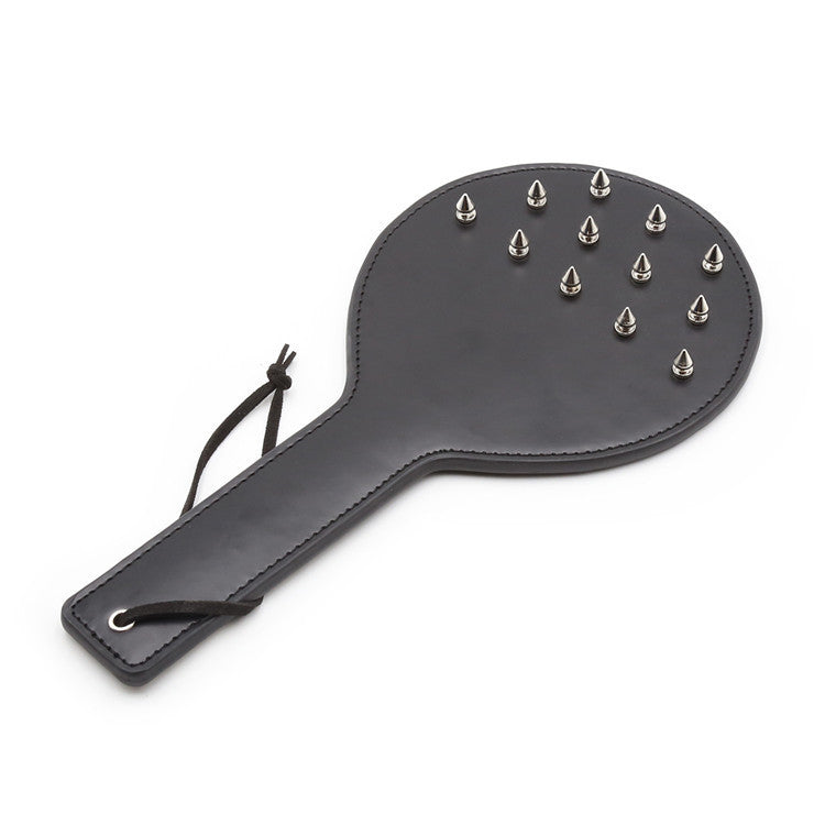 Faux Leather Spiked Fetish Spanking Paddle - Sexy Bee UK