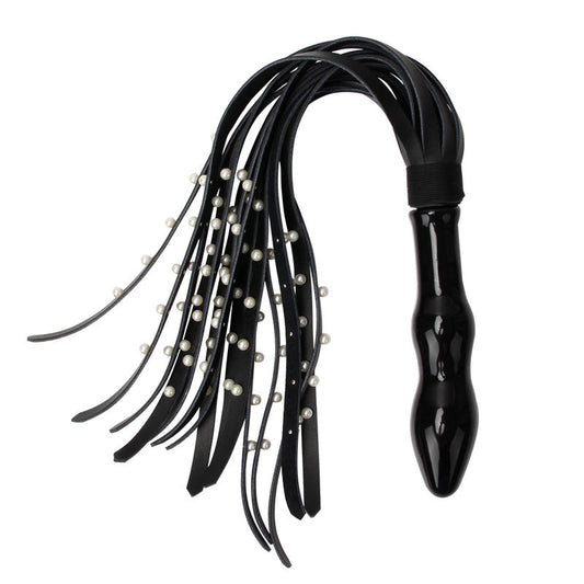 Glass Squid Anal Toy and Beaded Flogger
