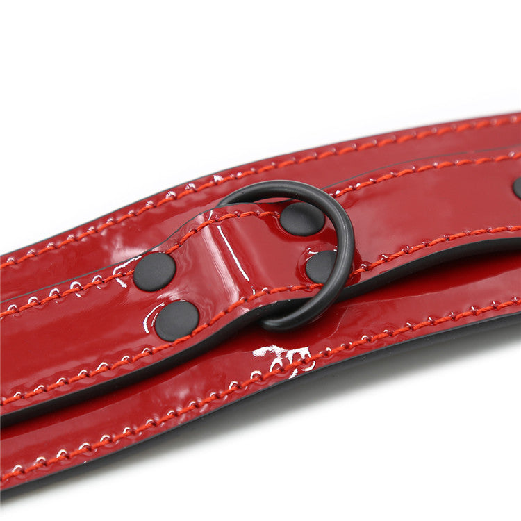 Red Patent Handcuffs