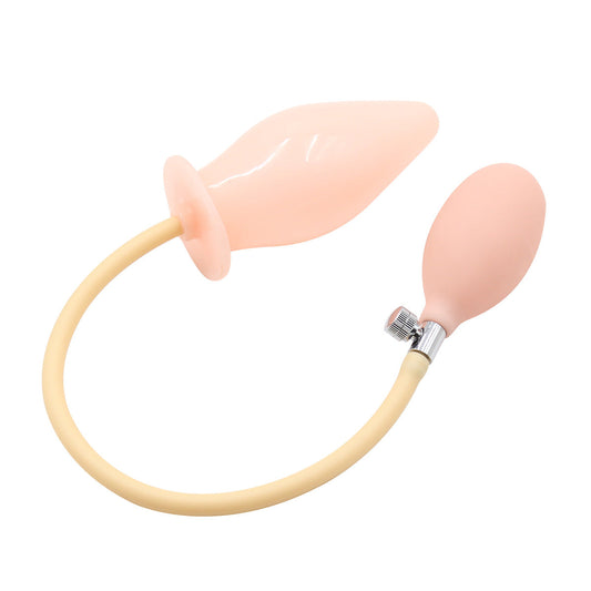 Inflatable Butt Plug Pump In Nude