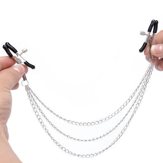 Adjustable Nipple Clamps with Triple Chain