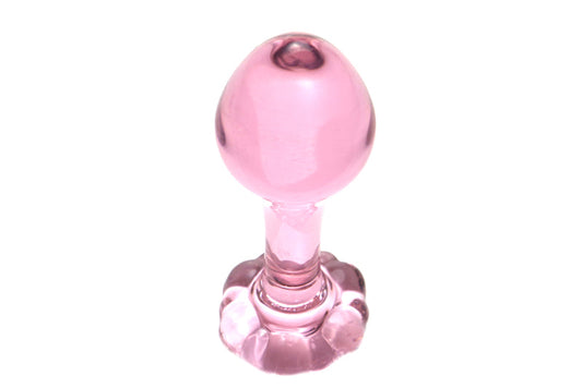 Glacier Glass Mini Rose Butt Plug - Sexy Bee UK