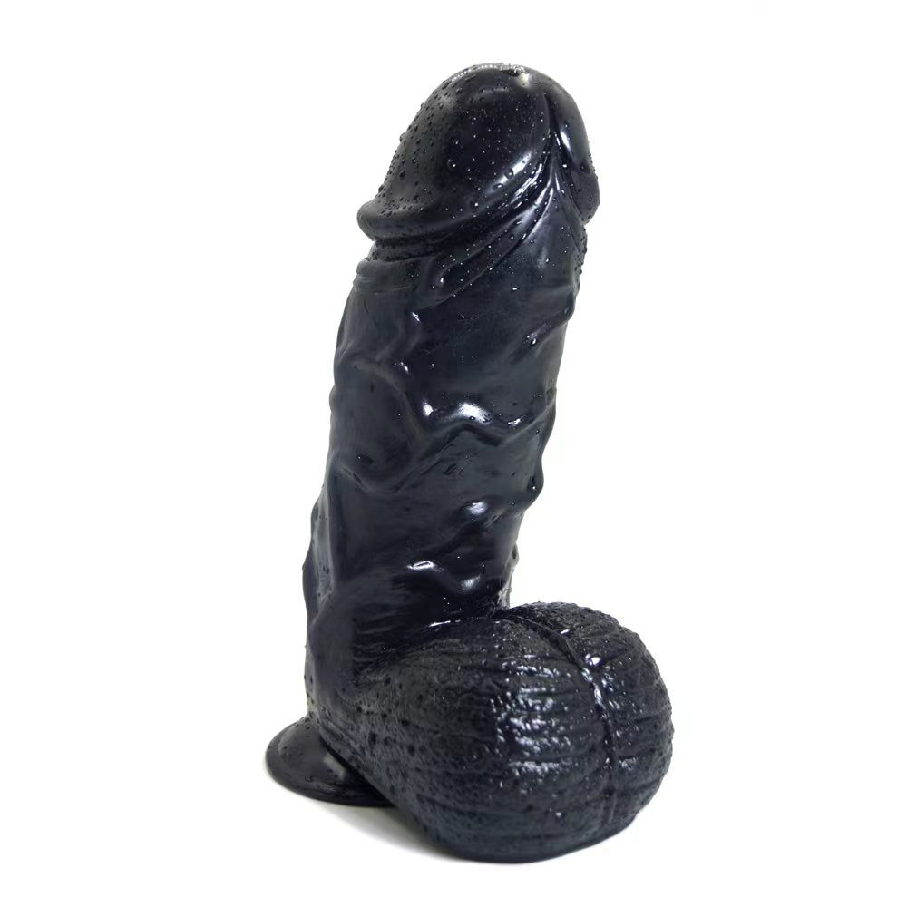 Bruno - Monster, Black Silicone Dildo with Strong Suction Base