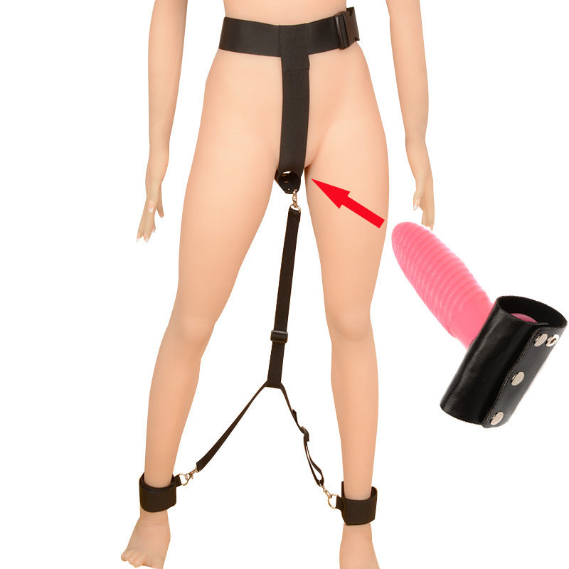 Dildo Harness and Ankle Cuffs - Sexy Bee UK