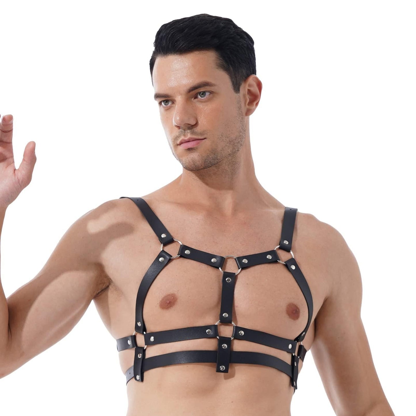 Unisex Open Breast and Chest Harness - Sexy Bee UK