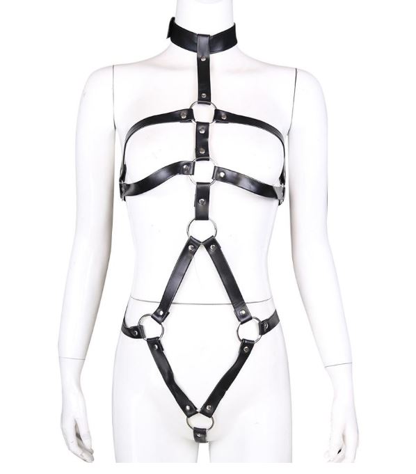 Collared Body Harness - Sexy Bee UK