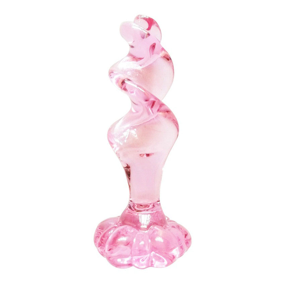 The Flower Twist Glass Butt Plug - Sexy Bee UK The Flower Twist Glass Butt Plug - Sexy Bee UK
