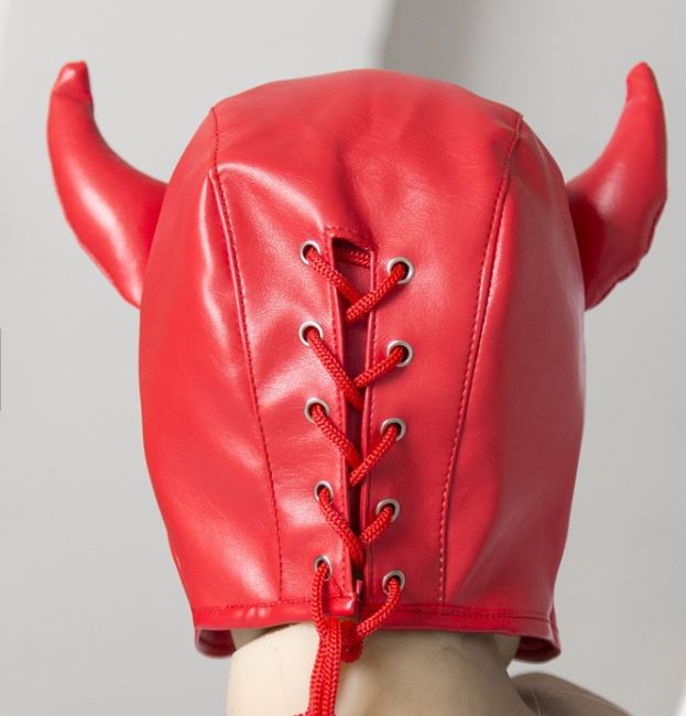 Devil Fetish Hood Mask