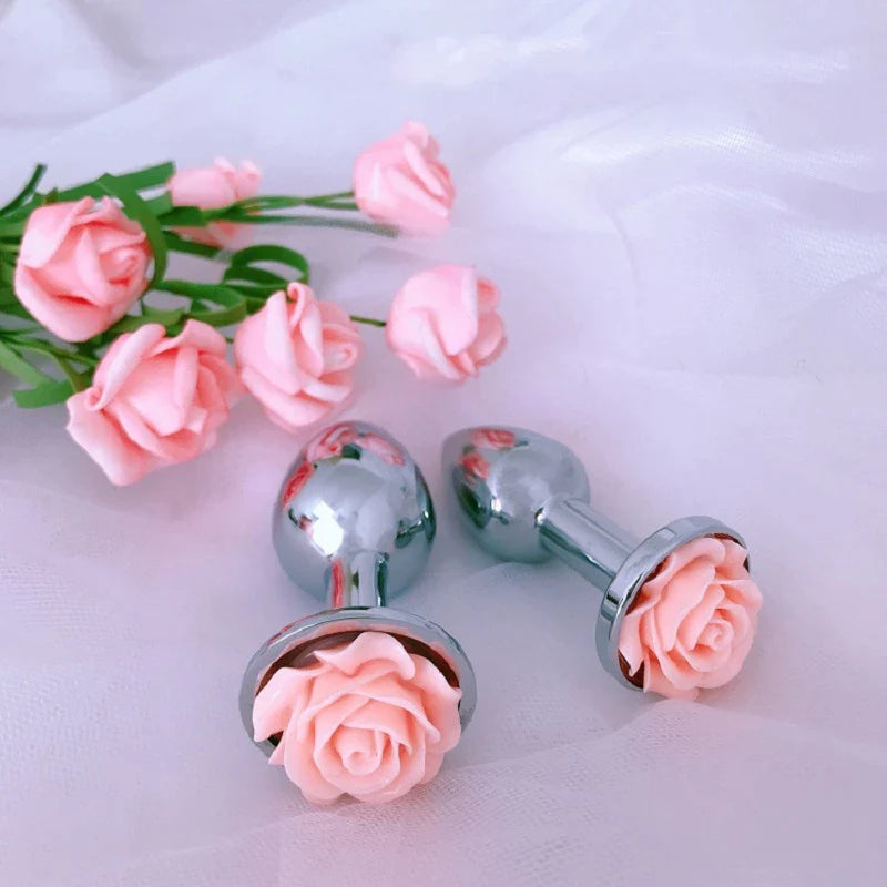 Bloomin' Booty Rose Butt Plug (3 Piece) - Sexy Bee UK