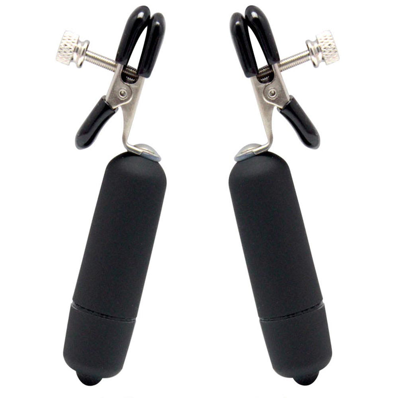 Vibrating Bullet Nipple Clamps - Sexy Bee UK