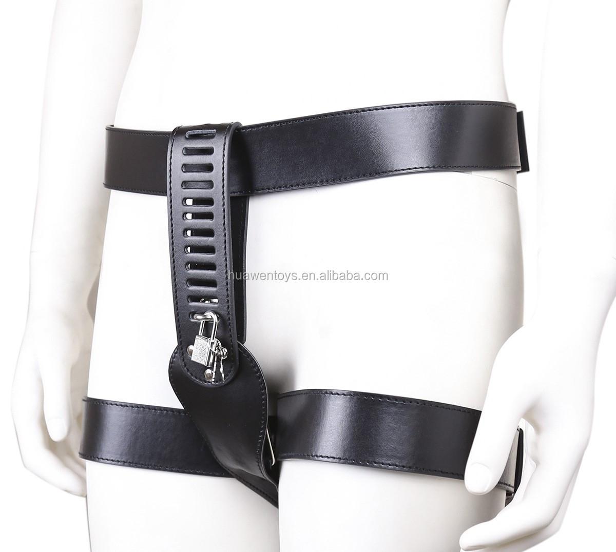 PU Leather Belt Harness with Padlock - Sexy Bee UK